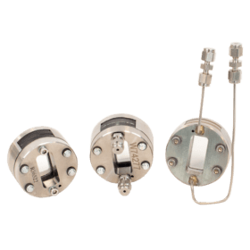Heatable transmission cells & flow cells