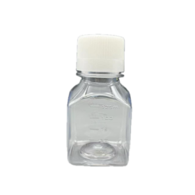 125ml Mediumfles | Vierkant, PET