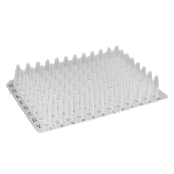 0.2mL PCR platen Non-skirt, Hoog profiel, 96-wells, Naturel - Image 2