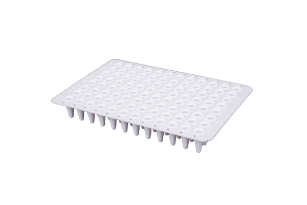 0.2mL PCR platen Non-skirt, Hoog profiel, 96-wells, Wit