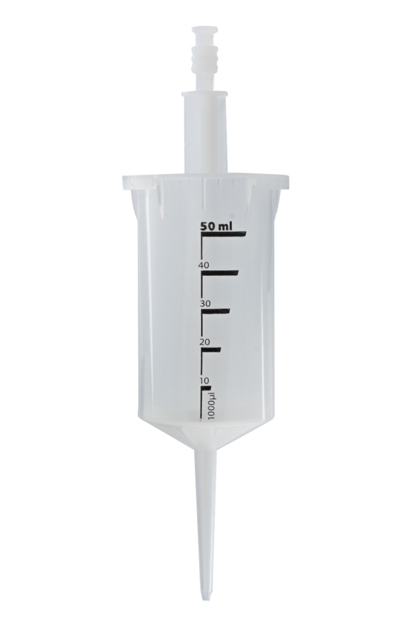 50ml dispenser tip. Doseren van grote hoeveelheden vloeistoffen was nog nooit zo eenvoudig dankzij de 50ml dispenser tips van Piplab. Onze tips bieden nauwkeurige en betrouwbare dosering en zijn compatibel met de meest voorkomende pipetten. Ontdek onze kleur gecodeerde tips.