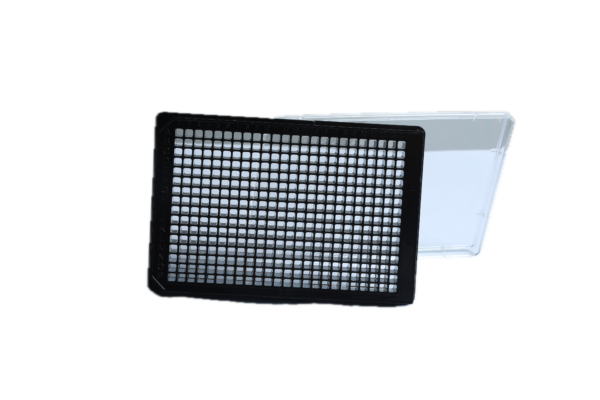 384-Wells Celkweek Microplaten | Zwart met Transparante Bodem | Advanced Absorptie
