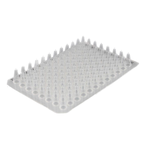 0.1mL PCR platen Non-skirt, Laag profiel, 96-wells, Naturel - Image 2