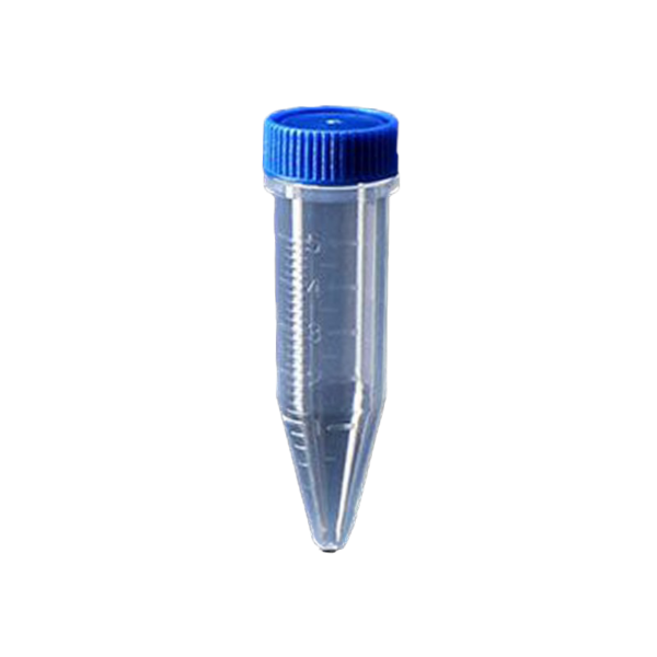 5mL Centrifugebuizen, Conisch, Blauwe Dop