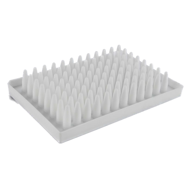 0.2mL PCR platen High-skirt, Hoog profiel, 96-wells, Wit - Image 2