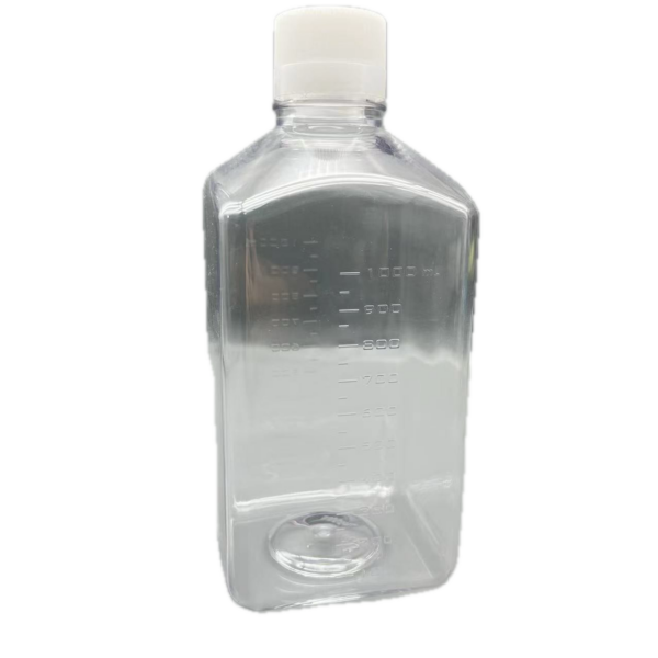 1000ml Mediumfles | Vierkant, PETG
