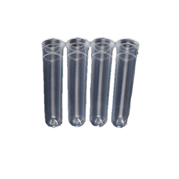 PCR strip 0.1mL 4-strip tubes, Optical flat cap, Naturel