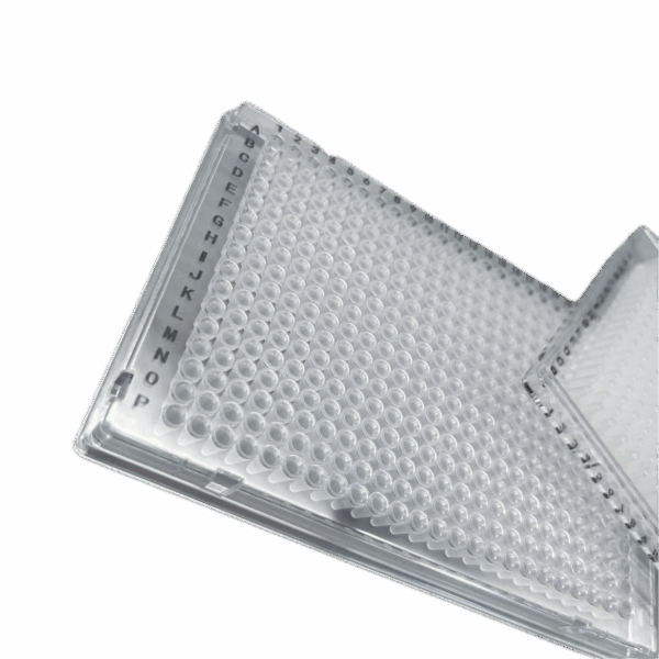40uL PCR Plaat, 384-wells, Full-Skirt, Clear Tube + Clear Frame