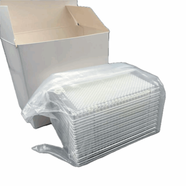 40uL PCR Plaat, 384-wells, Full-Skirt, Witte Tube + Clear Frame - Image 2