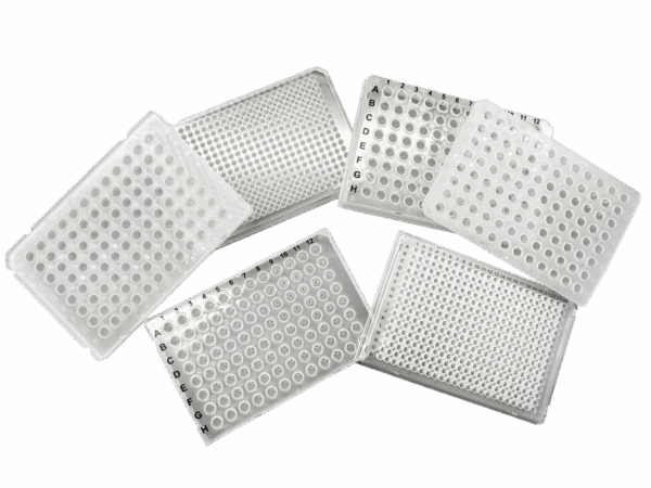 0.2mL PCR Plaat, 96-wells, Full-Skirt, Clear Tube + Clear Frame (Zwarte Markering) - Image 2