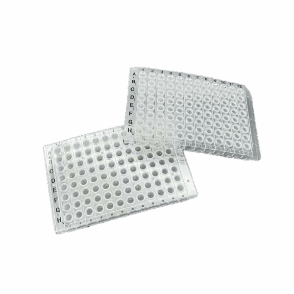0.2mL PCR Plaat, 96-wells, Semi-Skirt, Clear Tube + Clear Frame (Scheurbaar) - Image 3